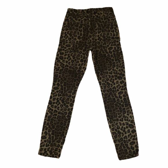 Good American Good Legs Crop Skinny Sage Leopard - Picture 3 of 8